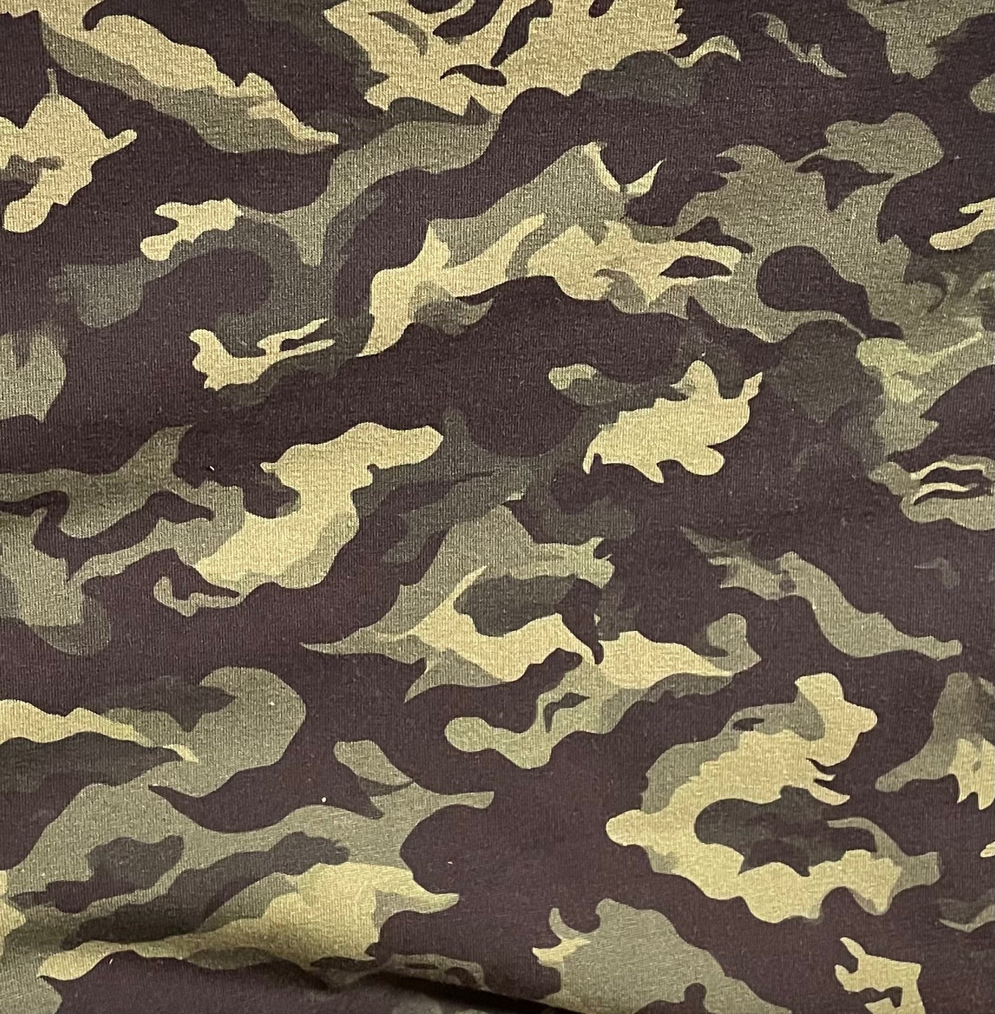 Grønn kamuflasje Økologisk bomull Jersey