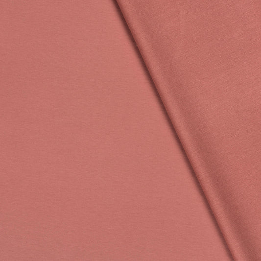 French Terry økologisk bomull old pink