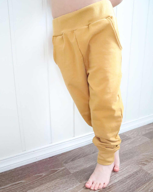 Joggebukser symønster i papirform