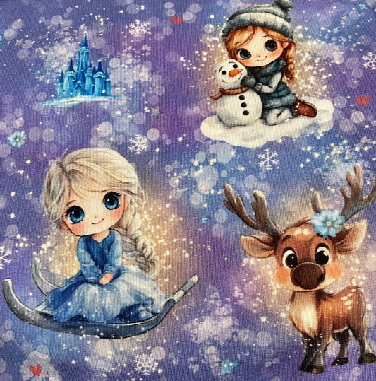 Isslott og reinsdyr French Terry