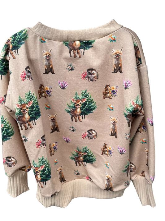 Genser i bomull med bambi str. 92-98