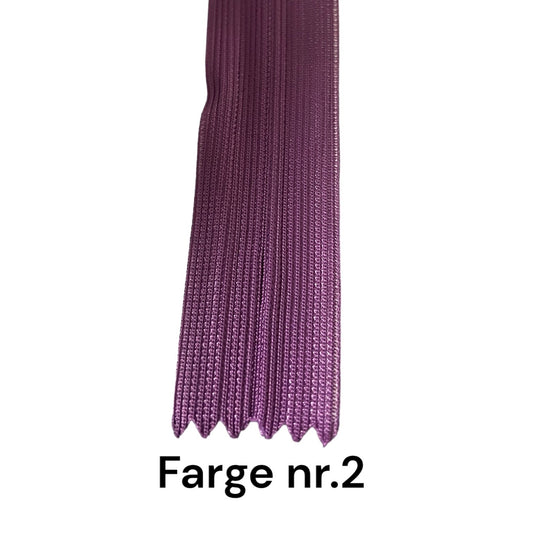 Usynlig glidelås - 60 cm