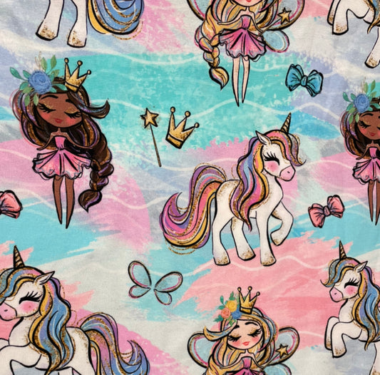 Fairyogenhjørning French Terry