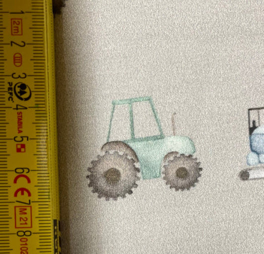 Anleggsmaskiner brun French Terry