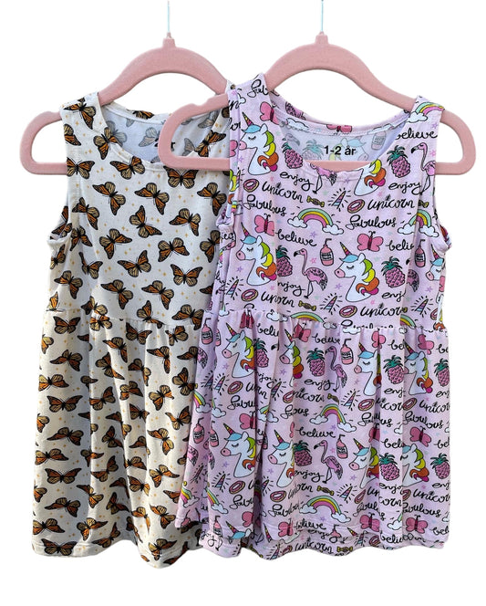 Bambusviskose jersey sommerfugl