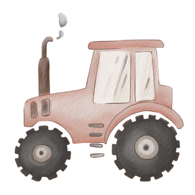 DTF-transfermerke traktor rosa