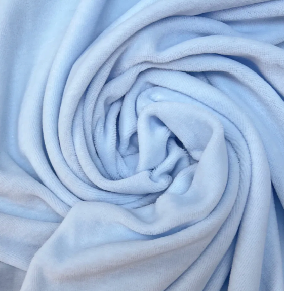 Stoff lysblått