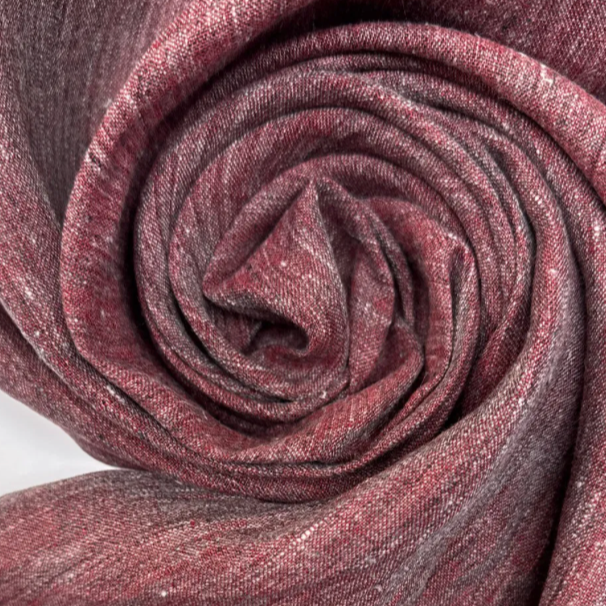 Linstoff 100% rødt melange