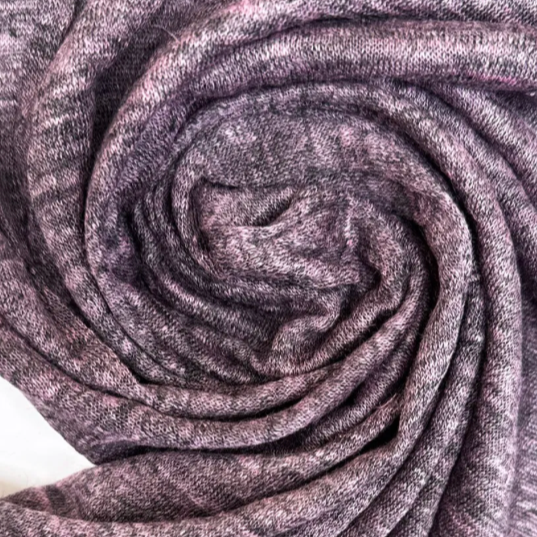 Linstoff 100% lilla melange