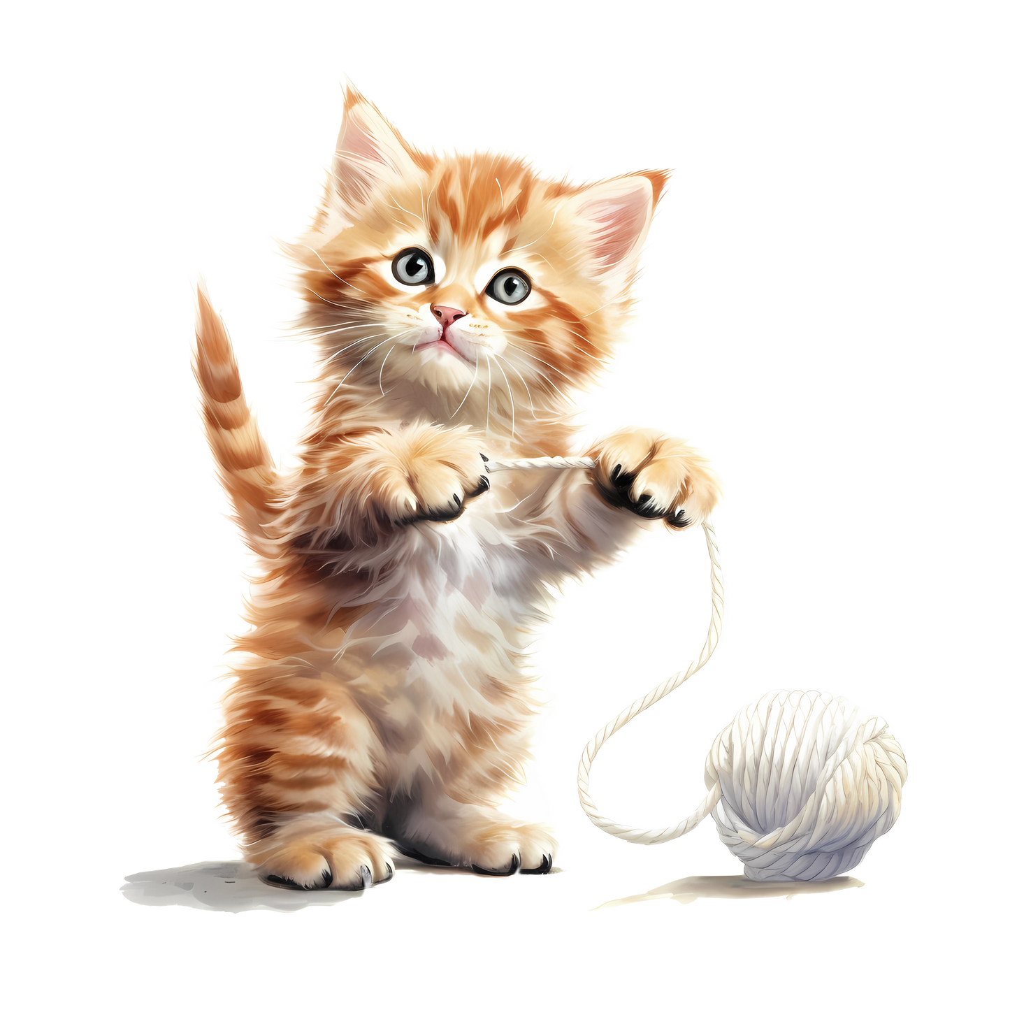 DTF-transfermerke katteunge oransje