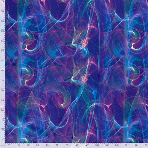 Sportsstoff blå design