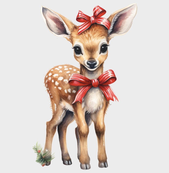 DTF søtt juledådyr