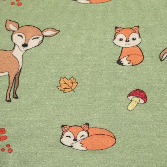 Bambus-lyocell jersey hjort/rev