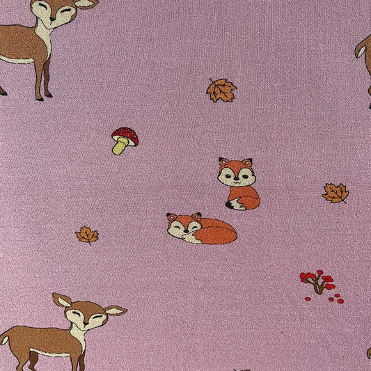 Skogsdyr rosa lyocell