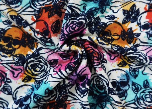 Bambusviskose jersey hodeskalle