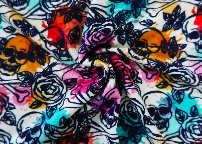 Bambusviskose jersey hodeskalle