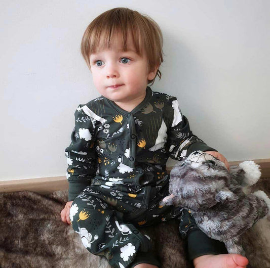 Lun pysj symønster i papirform