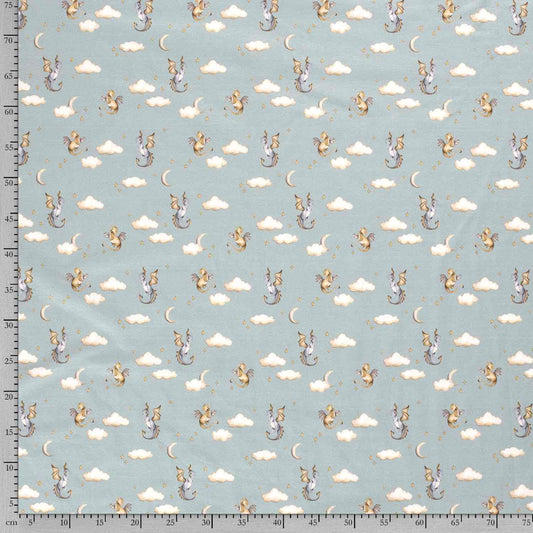 GOTS bomull drager blå