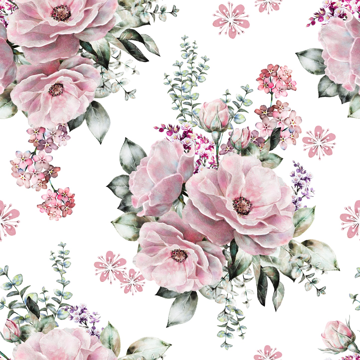 Blomst design ribbjersey