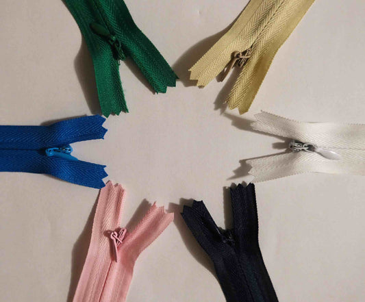 Usynlig glidelås - 48 cm