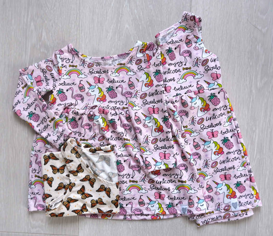 Bambusviskose jersey unicorn