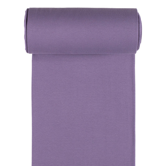 Ribb rundstrikket lavander