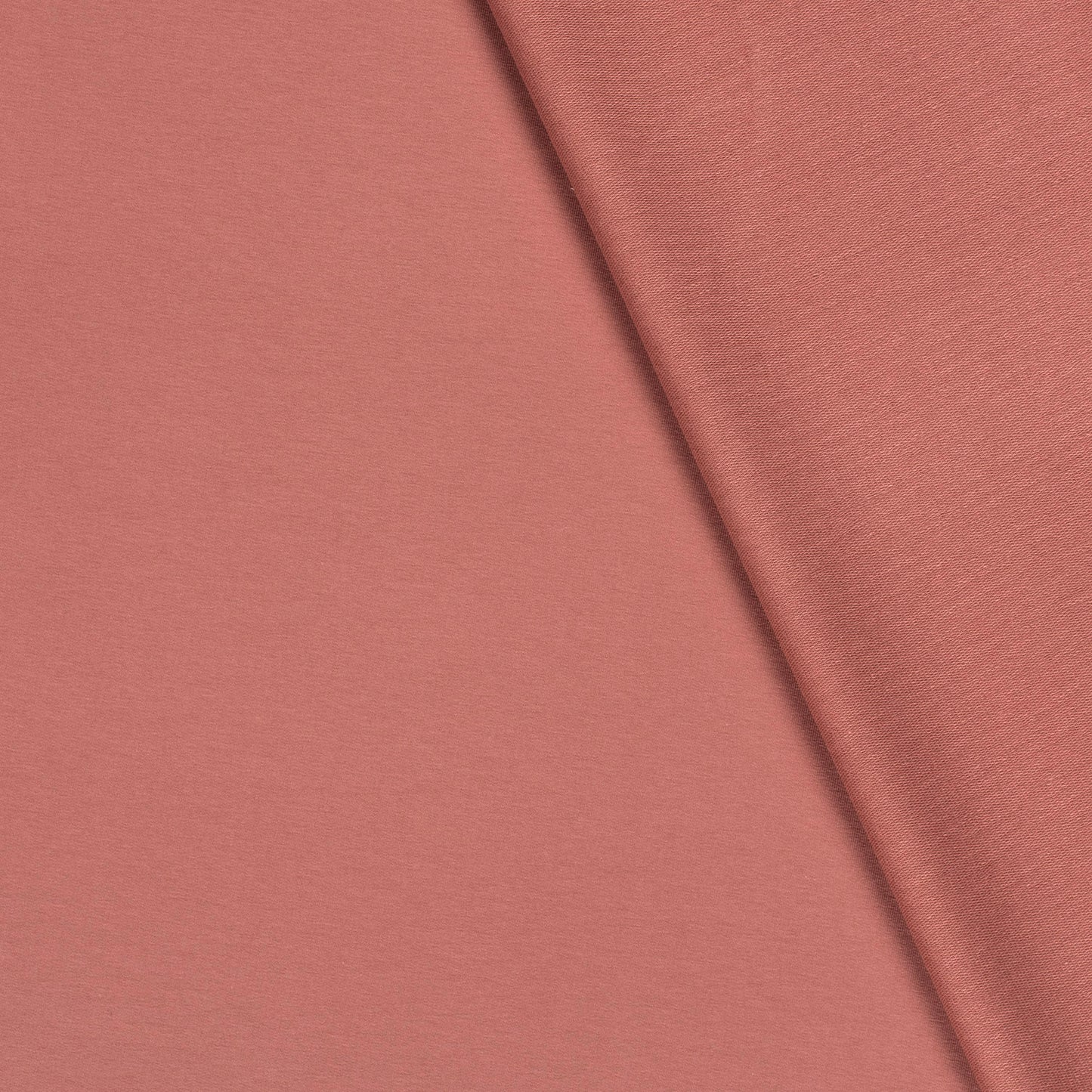 French Terry økologisk bomull old pink