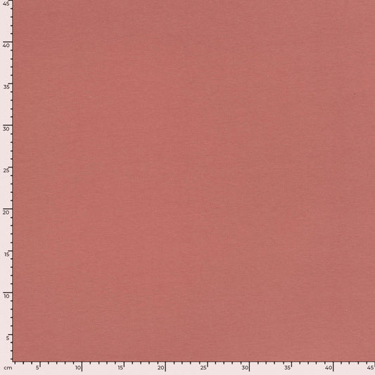 French Terry økologisk bomull old pink