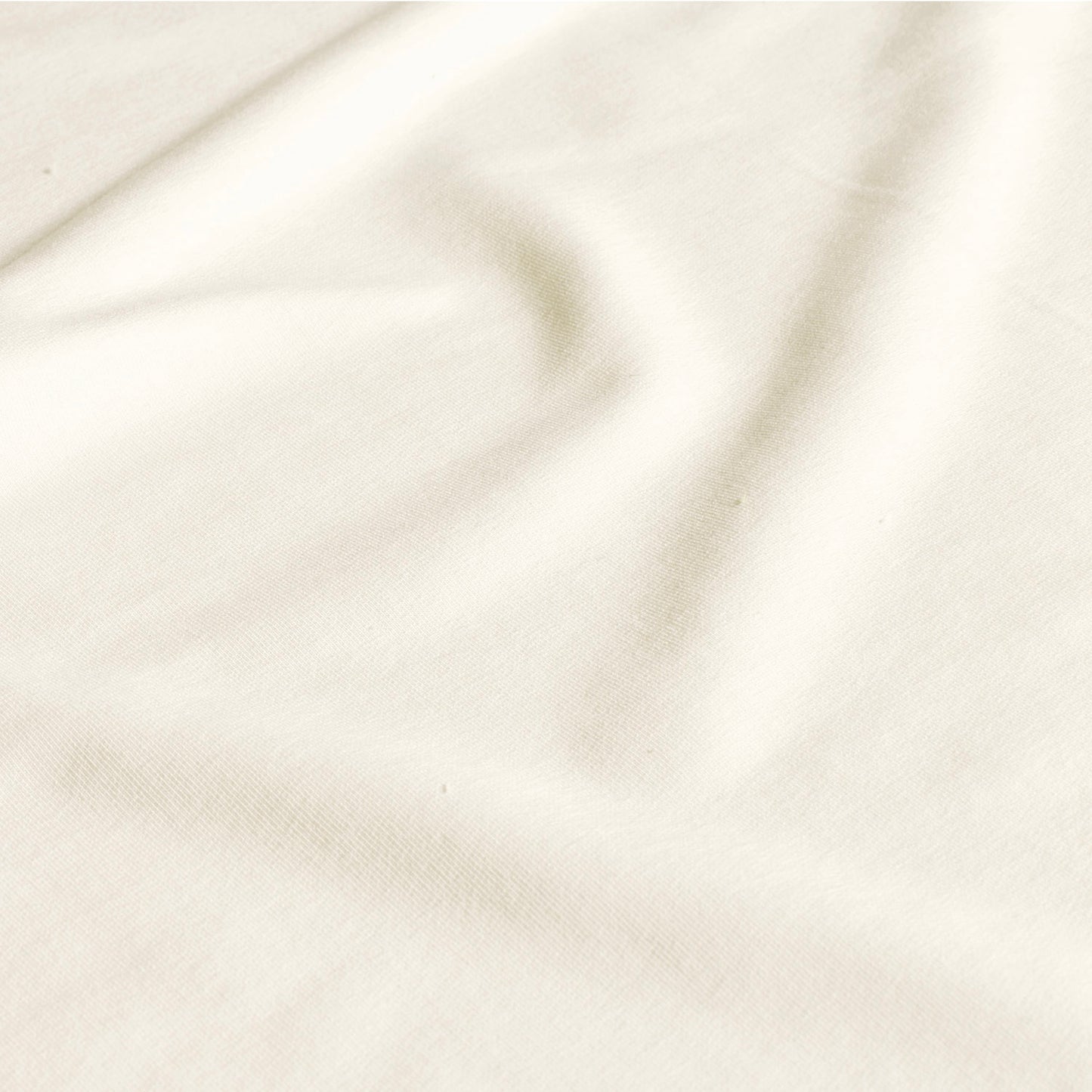 French Terry økologisk bomull off white