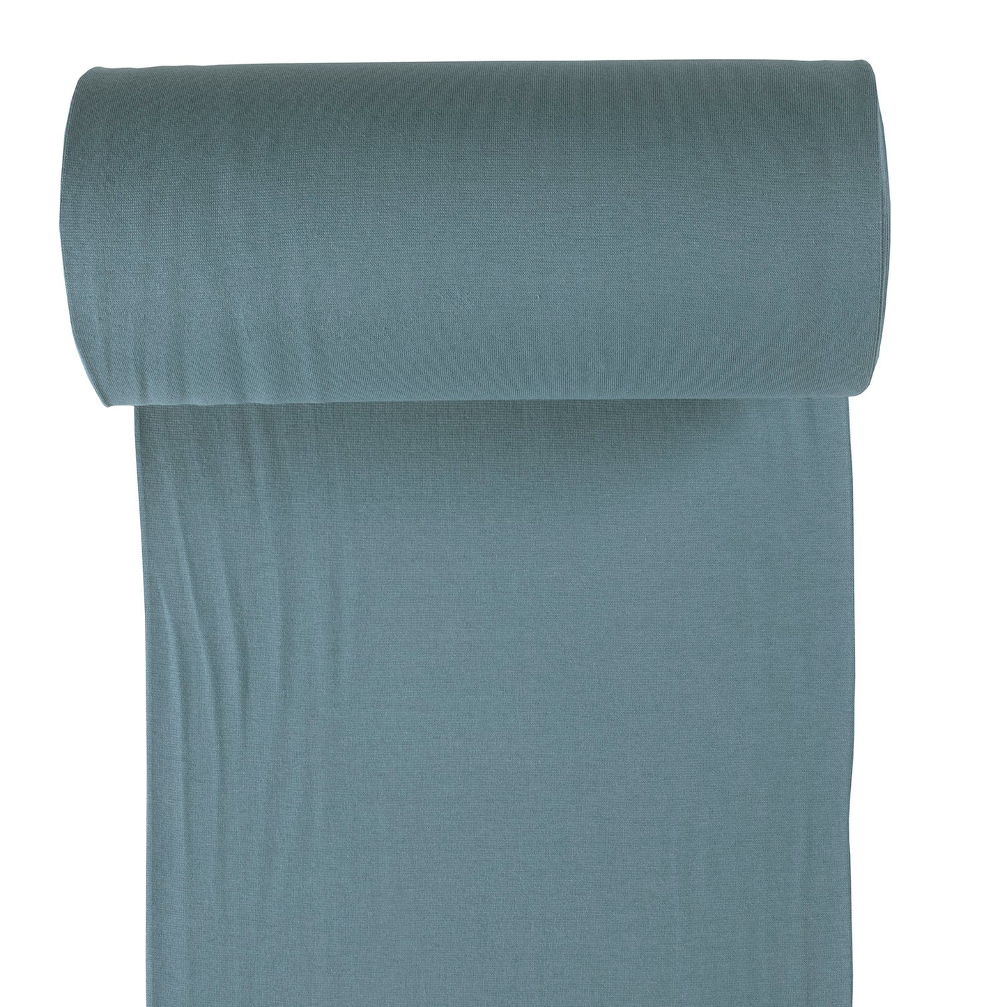 Ribb rundstrikket økologisk bomull Indigo
