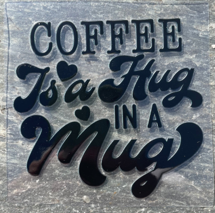 UV DTF-klistremerke Coffee Its Hug In A Mug