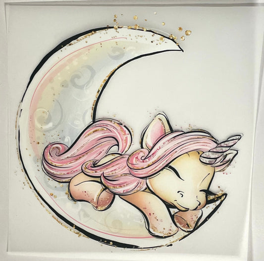 DTF-transfermerke dreaming unicorn