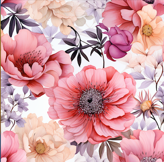 Lovise design store blomst Jersey