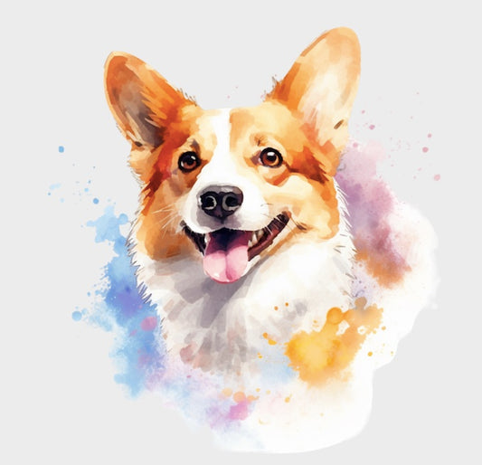 Dtf strykemerker Corgi