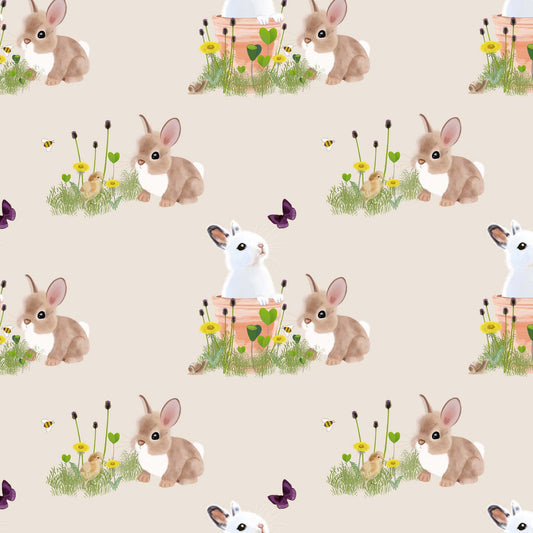 Kanin beige RibbJersey