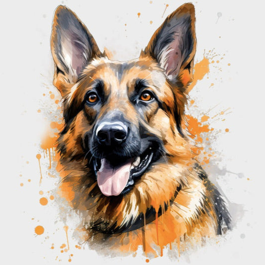 Dtf strykemerker Schæferhund