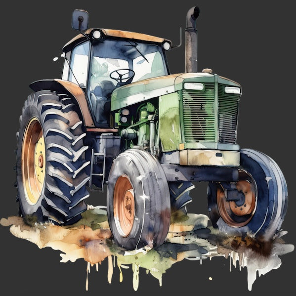 DTF-transfermerke traktor stor