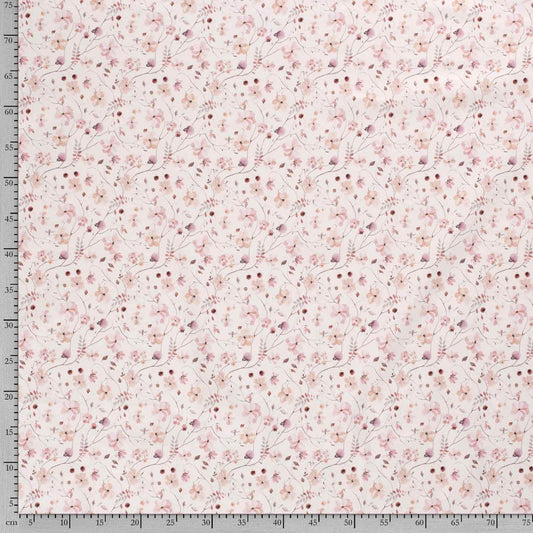 GOTS bomull blomster