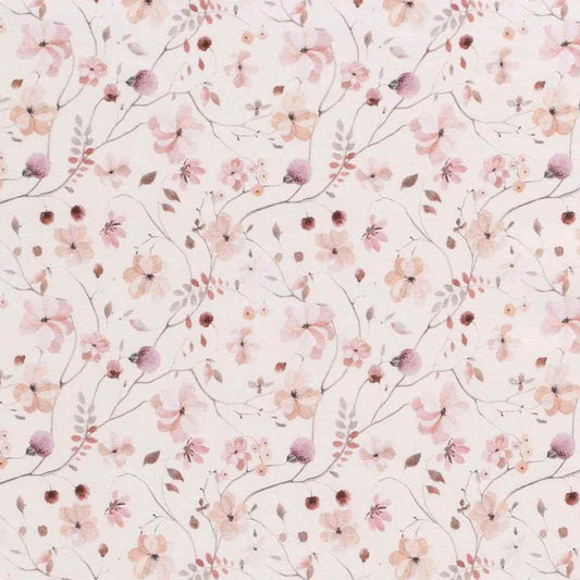 GOTS bomull blomster