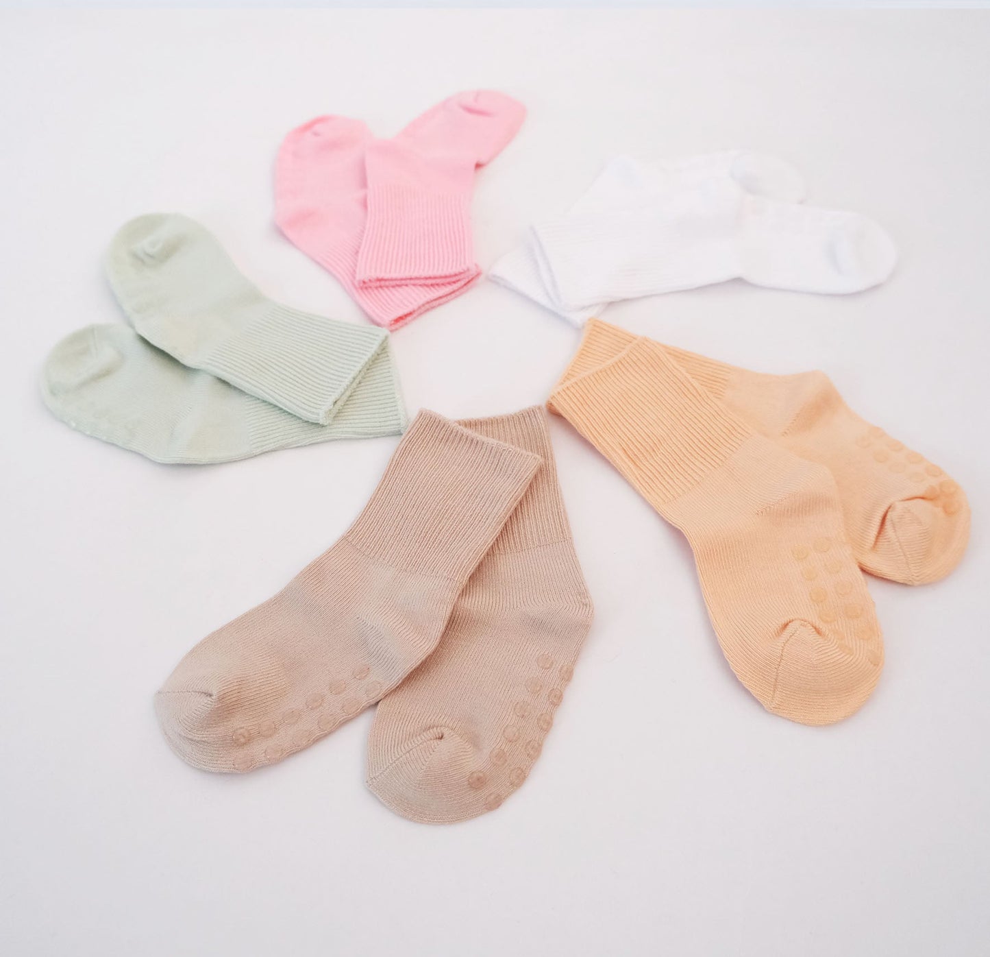 Bambusviskose sokker med antiskli 1-2 år